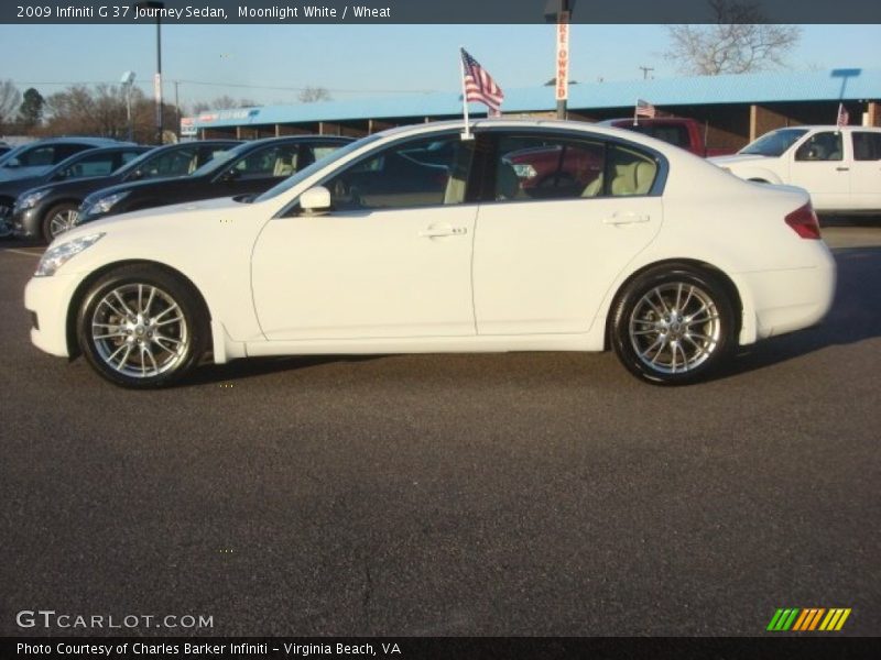 Moonlight White / Wheat 2009 Infiniti G 37 Journey Sedan