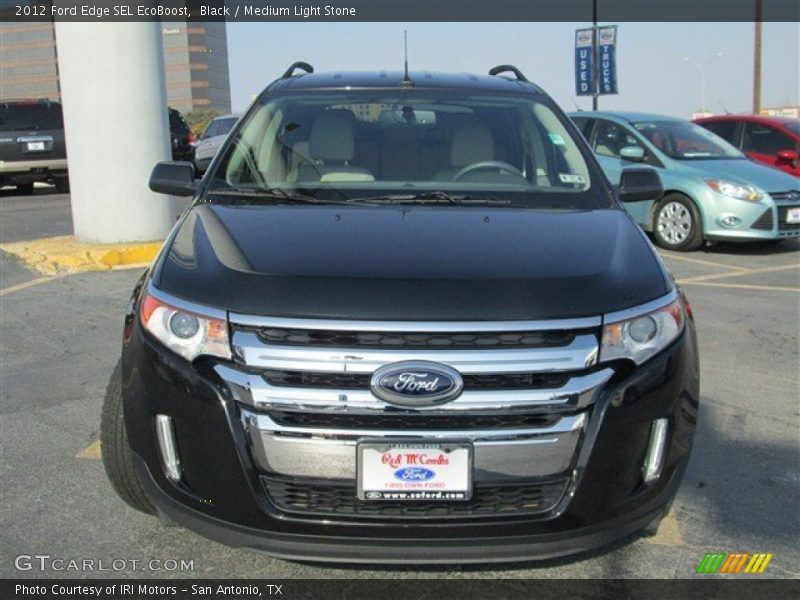 Black / Medium Light Stone 2012 Ford Edge SEL EcoBoost