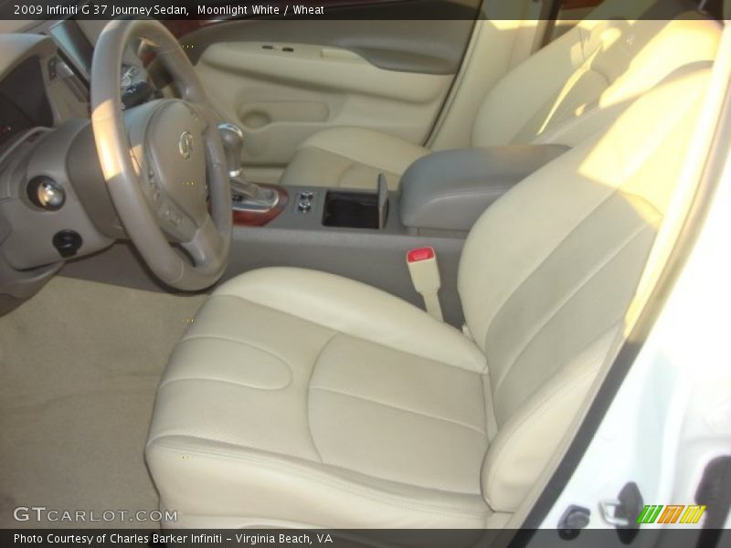 Front Seat of 2009 G 37 Journey Sedan