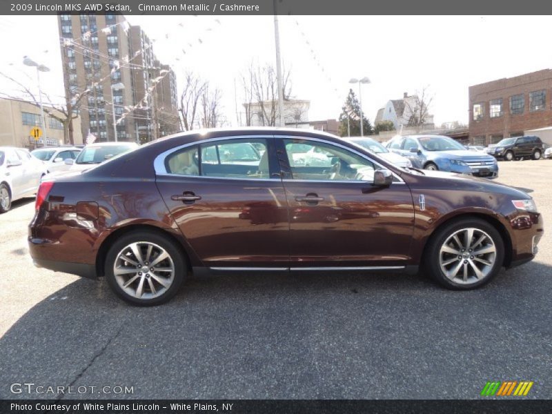 Cinnamon Metallic / Cashmere 2009 Lincoln MKS AWD Sedan