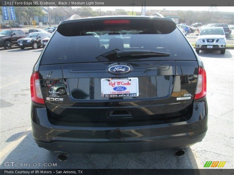 Black / Medium Light Stone 2012 Ford Edge SEL EcoBoost