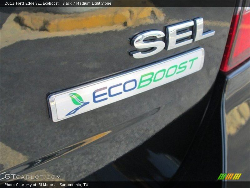 Black / Medium Light Stone 2012 Ford Edge SEL EcoBoost