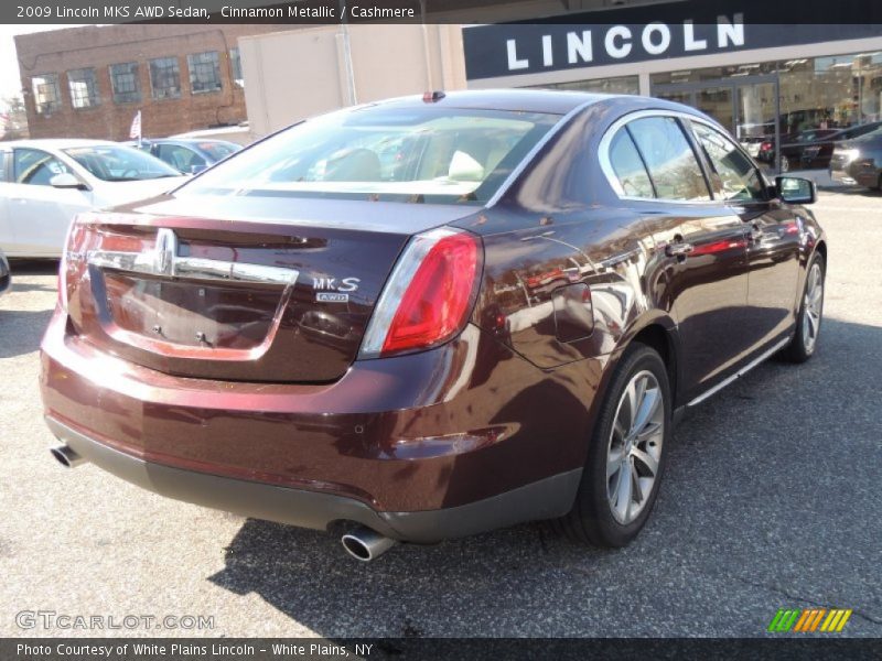 Cinnamon Metallic / Cashmere 2009 Lincoln MKS AWD Sedan