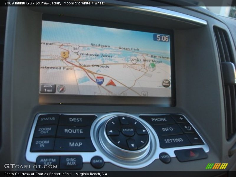 Navigation of 2009 G 37 Journey Sedan