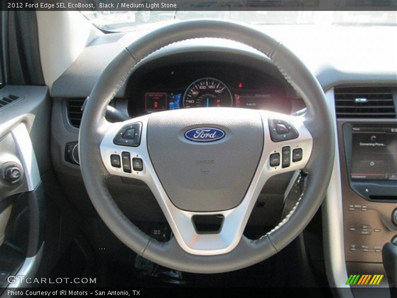 Black / Medium Light Stone 2012 Ford Edge SEL EcoBoost