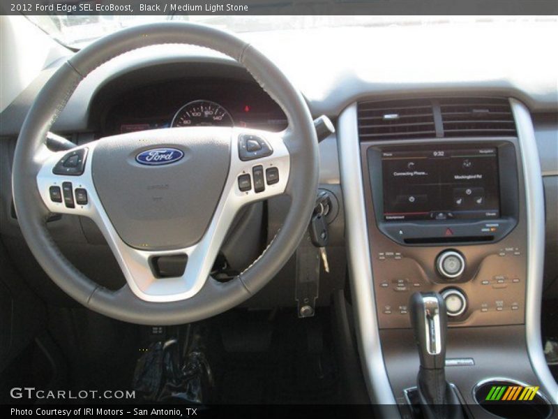 Black / Medium Light Stone 2012 Ford Edge SEL EcoBoost