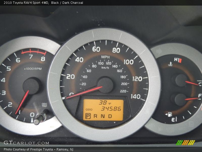 Black / Dark Charcoal 2010 Toyota RAV4 Sport 4WD