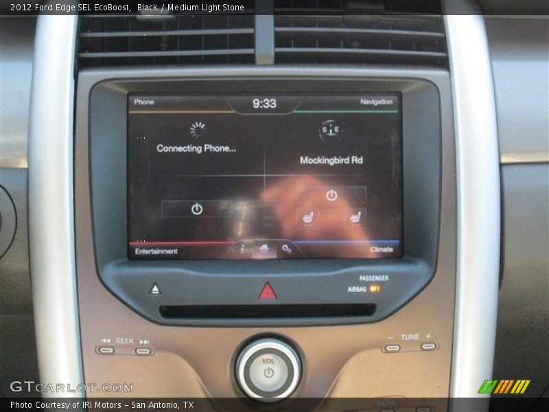 Black / Medium Light Stone 2012 Ford Edge SEL EcoBoost