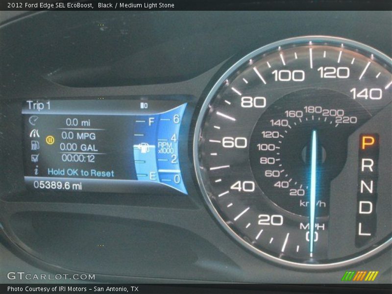 Black / Medium Light Stone 2012 Ford Edge SEL EcoBoost