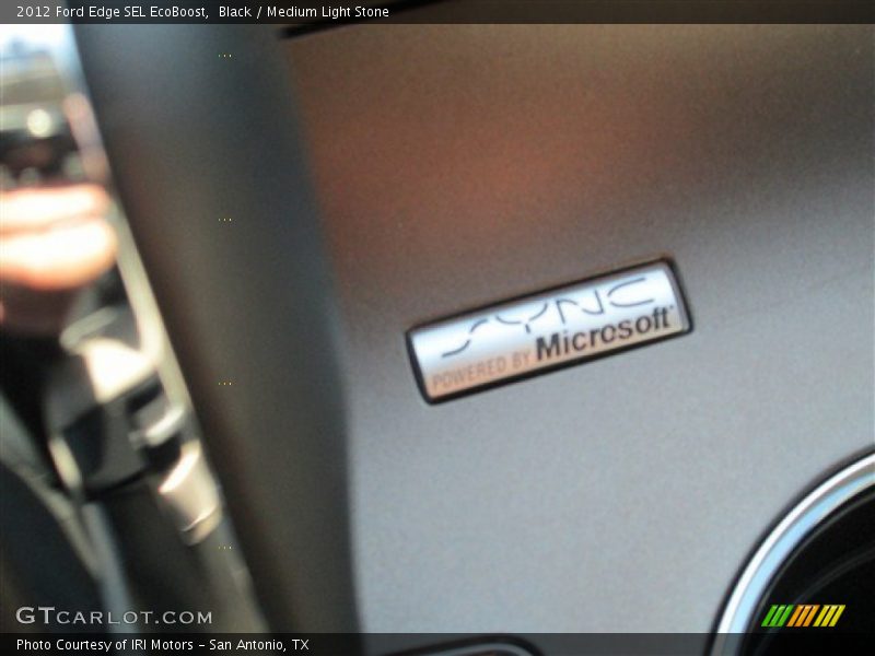 Black / Medium Light Stone 2012 Ford Edge SEL EcoBoost