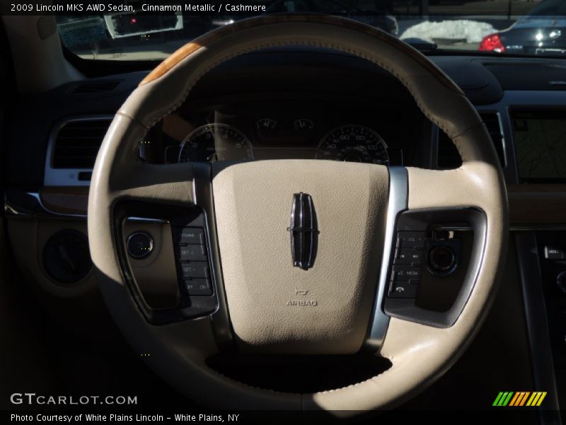 Cinnamon Metallic / Cashmere 2009 Lincoln MKS AWD Sedan