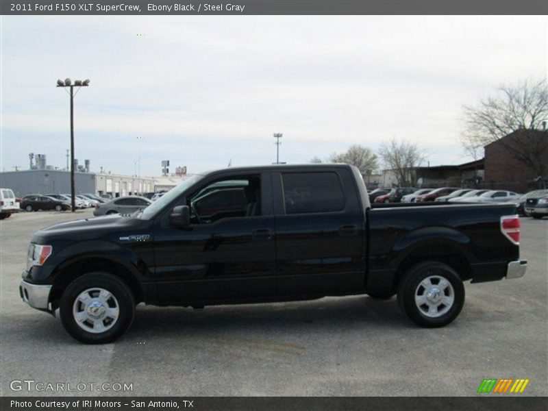 Ebony Black / Steel Gray 2011 Ford F150 XLT SuperCrew