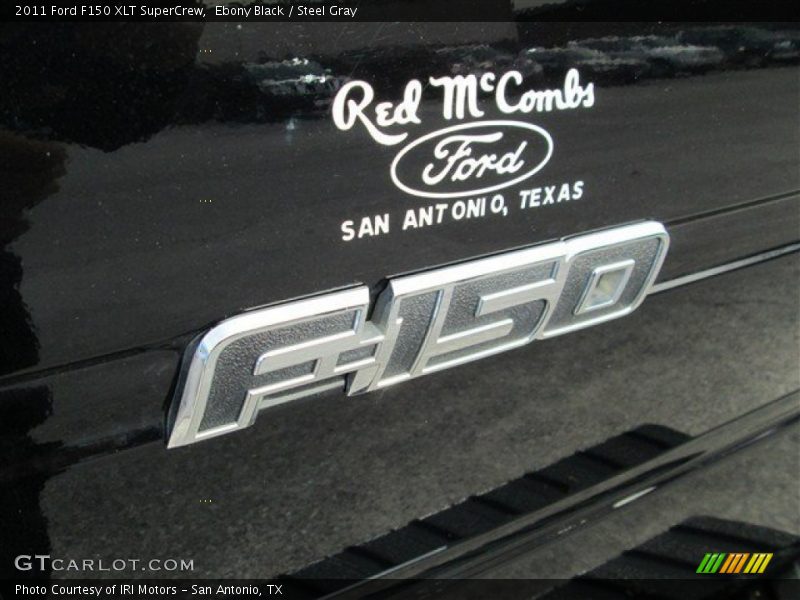 Ebony Black / Steel Gray 2011 Ford F150 XLT SuperCrew