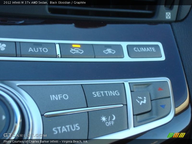 Black Obsidian / Graphite 2012 Infiniti M 37x AWD Sedan