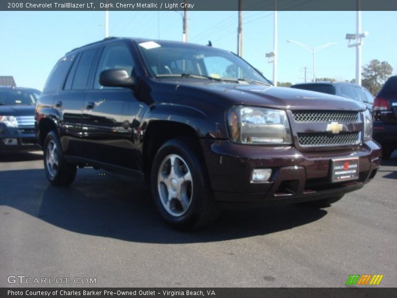 Dark Cherry Metallic / Light Gray 2008 Chevrolet TrailBlazer LT