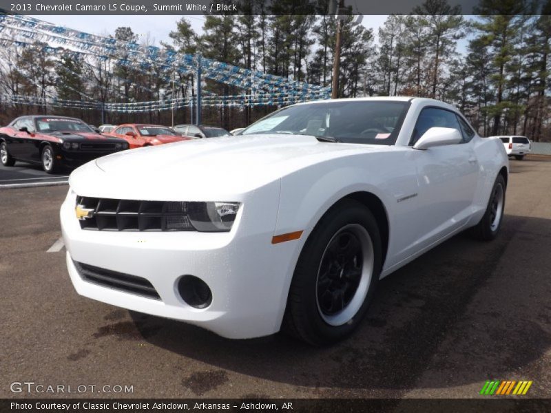Summit White / Black 2013 Chevrolet Camaro LS Coupe