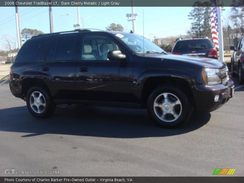 Dark Cherry Metallic / Light Gray 2008 Chevrolet TrailBlazer LT