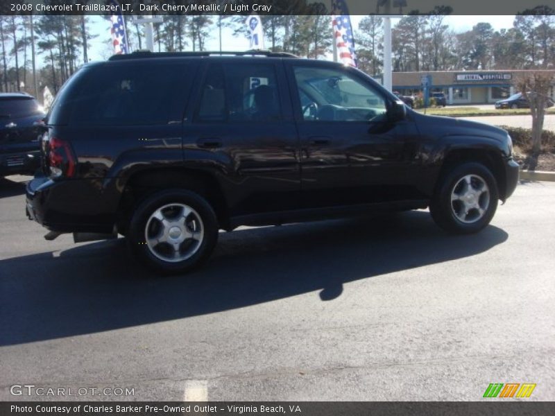 Dark Cherry Metallic / Light Gray 2008 Chevrolet TrailBlazer LT