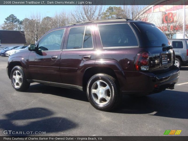 Dark Cherry Metallic / Light Gray 2008 Chevrolet TrailBlazer LT