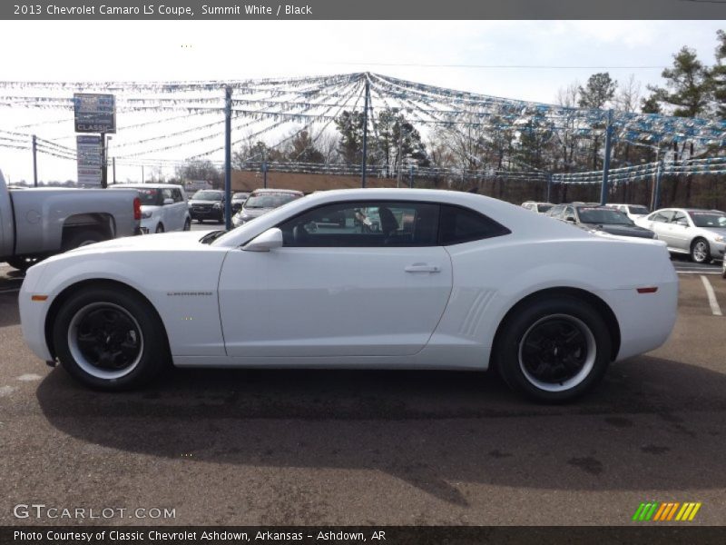 Summit White / Black 2013 Chevrolet Camaro LS Coupe