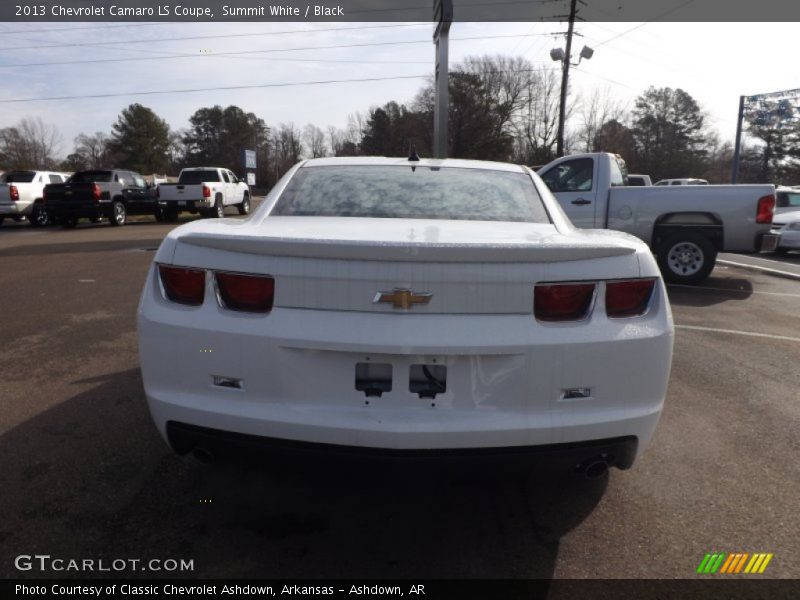 Summit White / Black 2013 Chevrolet Camaro LS Coupe