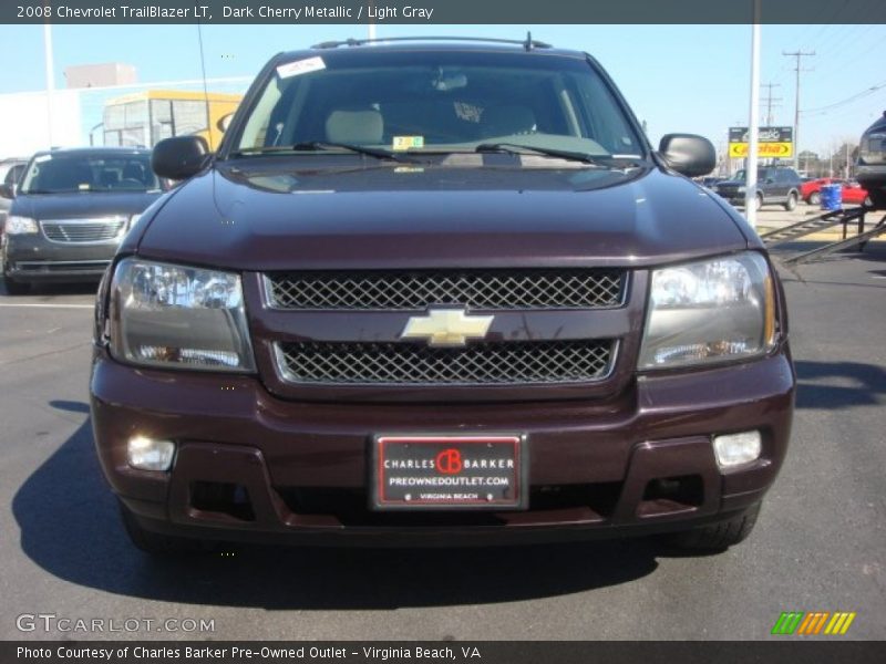 Dark Cherry Metallic / Light Gray 2008 Chevrolet TrailBlazer LT