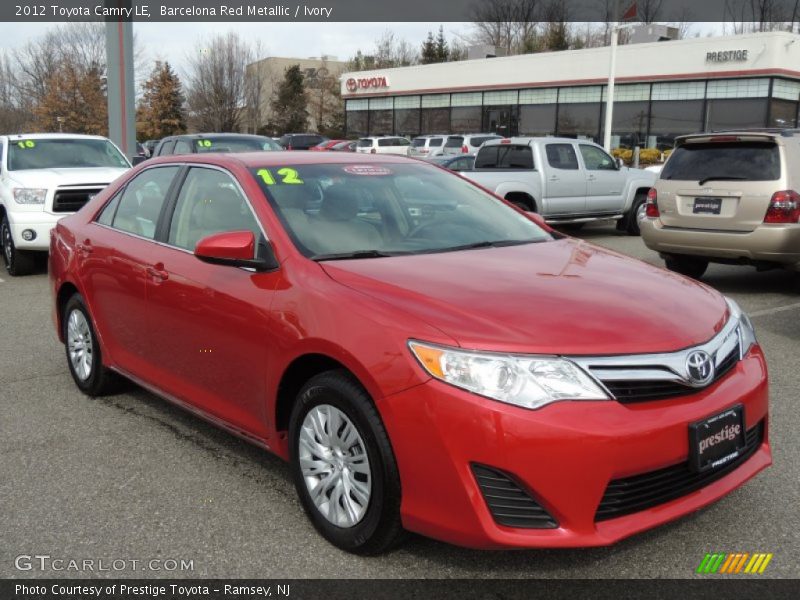 Barcelona Red Metallic / Ivory 2012 Toyota Camry LE