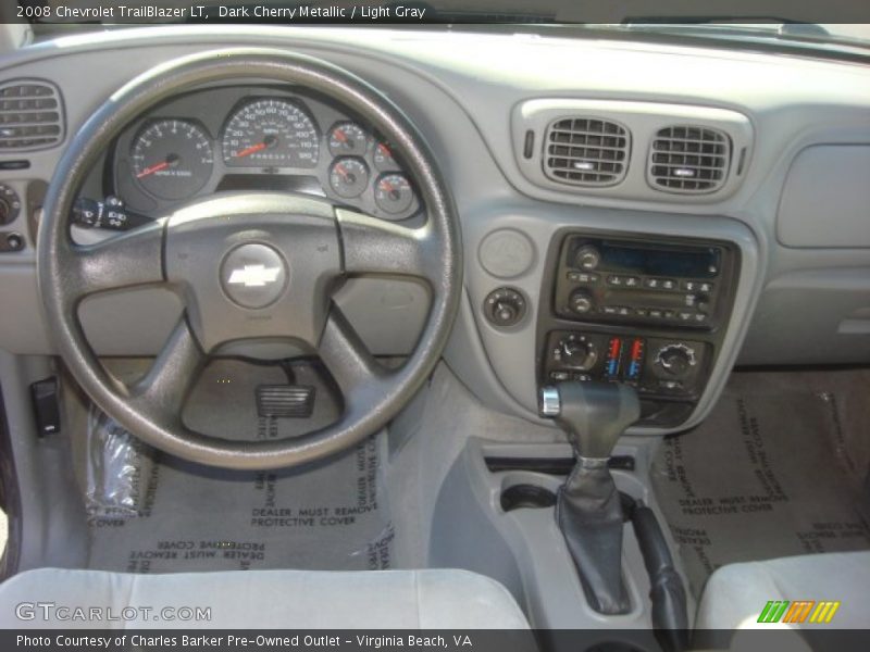 Dark Cherry Metallic / Light Gray 2008 Chevrolet TrailBlazer LT