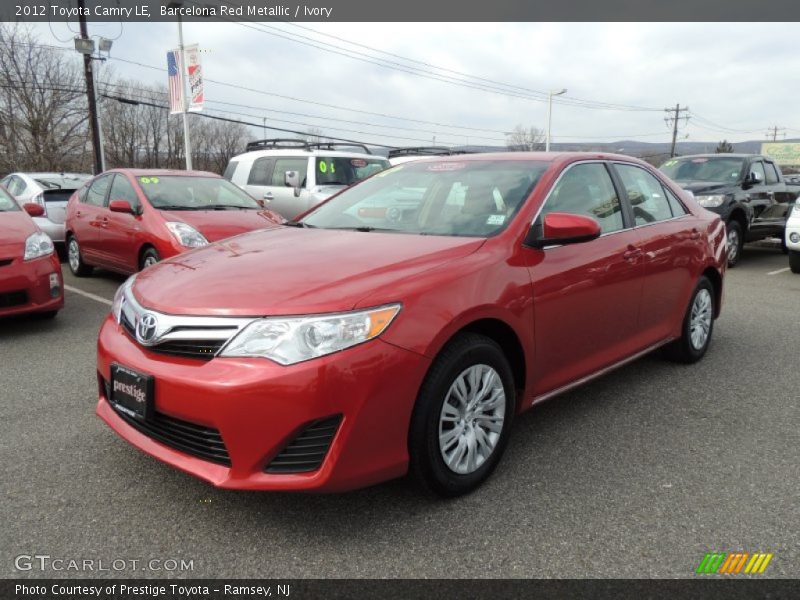 Barcelona Red Metallic / Ivory 2012 Toyota Camry LE