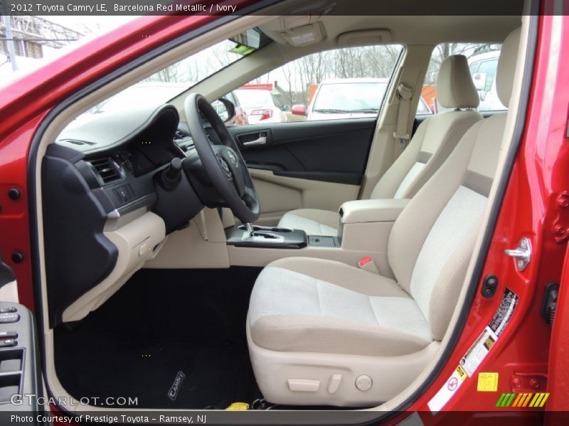 Barcelona Red Metallic / Ivory 2012 Toyota Camry LE