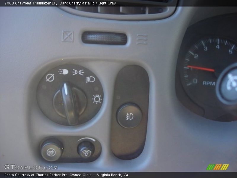 Dark Cherry Metallic / Light Gray 2008 Chevrolet TrailBlazer LT