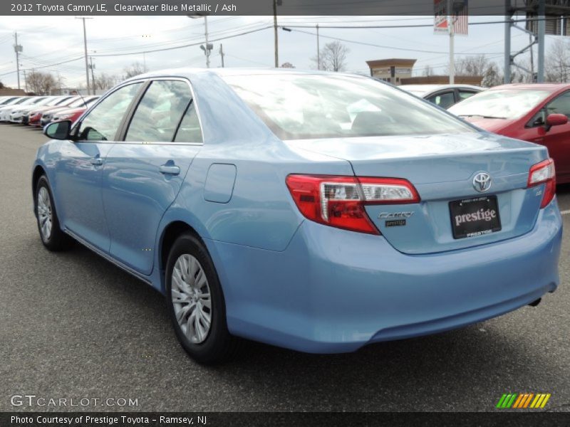 Clearwater Blue Metallic / Ash 2012 Toyota Camry LE