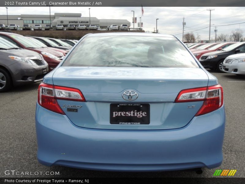 Clearwater Blue Metallic / Ash 2012 Toyota Camry LE