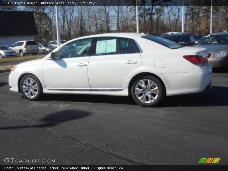 Blizzard White Pearl / Light Gray 2012 Toyota Avalon