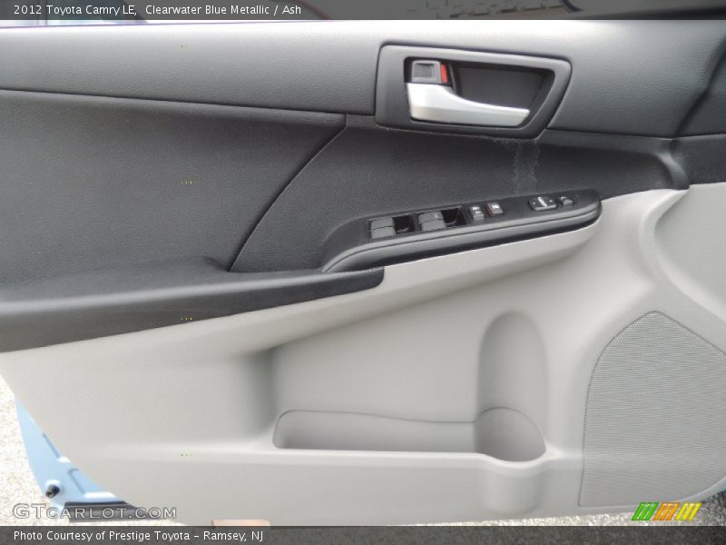 Clearwater Blue Metallic / Ash 2012 Toyota Camry LE