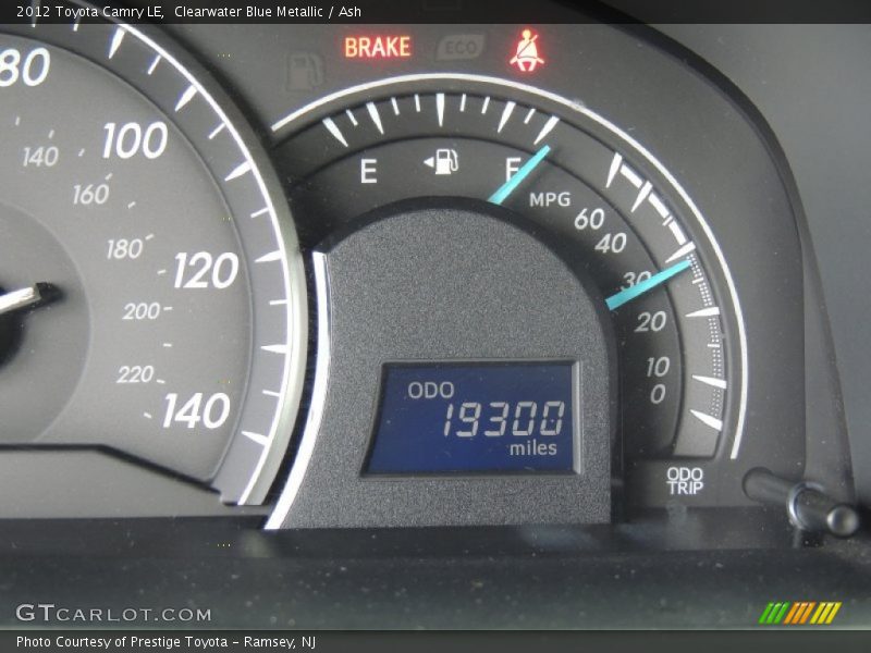 Clearwater Blue Metallic / Ash 2012 Toyota Camry LE
