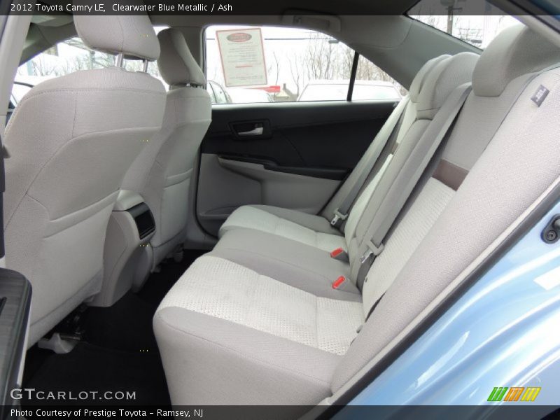 Clearwater Blue Metallic / Ash 2012 Toyota Camry LE