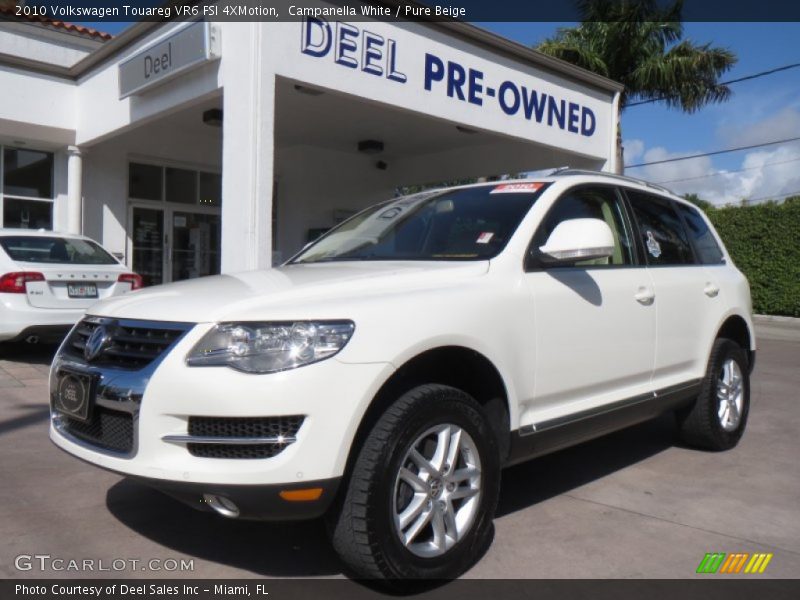 Campanella White / Pure Beige 2010 Volkswagen Touareg VR6 FSI 4XMotion