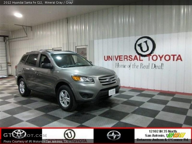 Mineral Gray / Gray 2012 Hyundai Santa Fe GLS