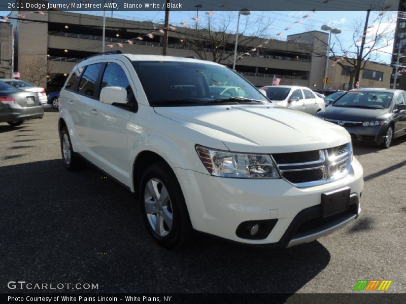 Bianco White / Black 2011 Dodge Journey Mainstreet AWD