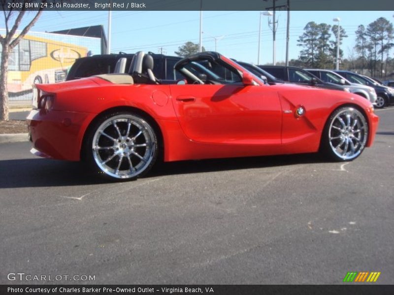 Bright Red / Black 2003 BMW Z4 3.0i Roadster
