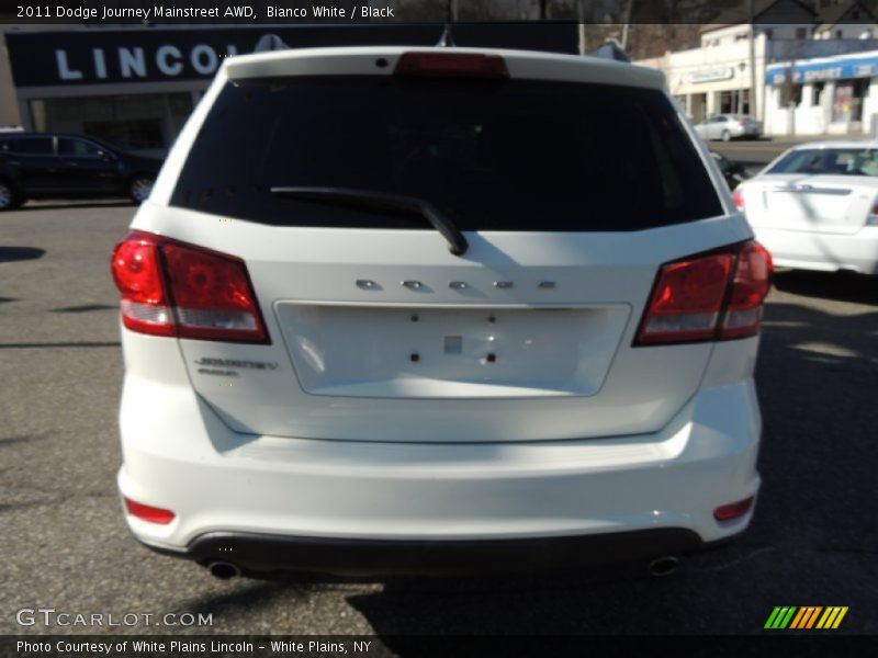 Bianco White / Black 2011 Dodge Journey Mainstreet AWD