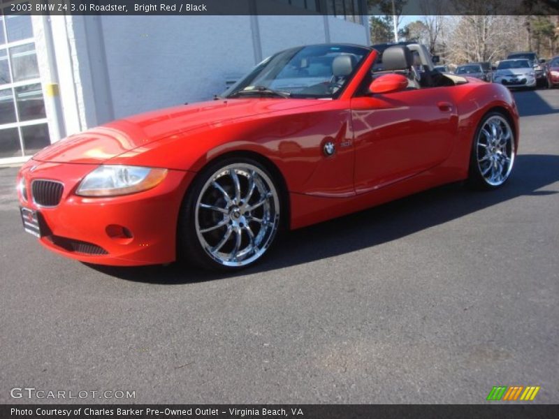 Bright Red / Black 2003 BMW Z4 3.0i Roadster