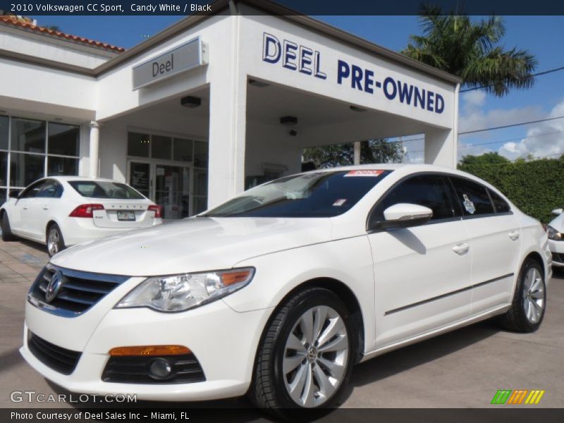 Candy White / Black 2010 Volkswagen CC Sport