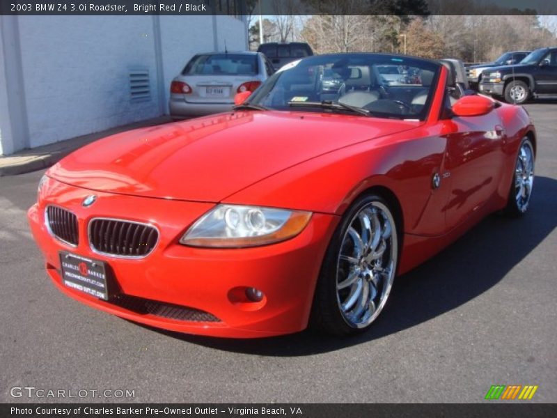 Bright Red / Black 2003 BMW Z4 3.0i Roadster