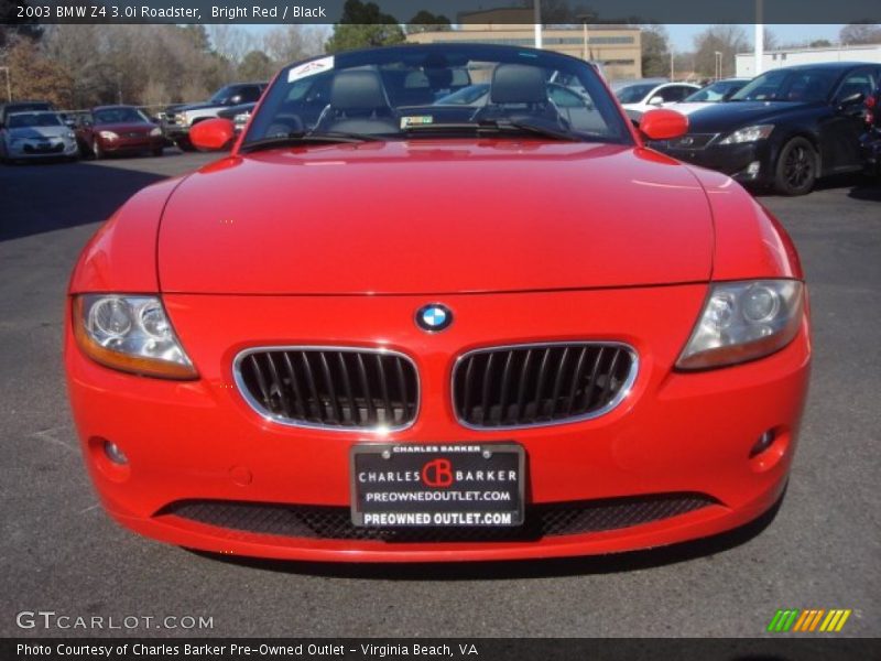 Bright Red / Black 2003 BMW Z4 3.0i Roadster