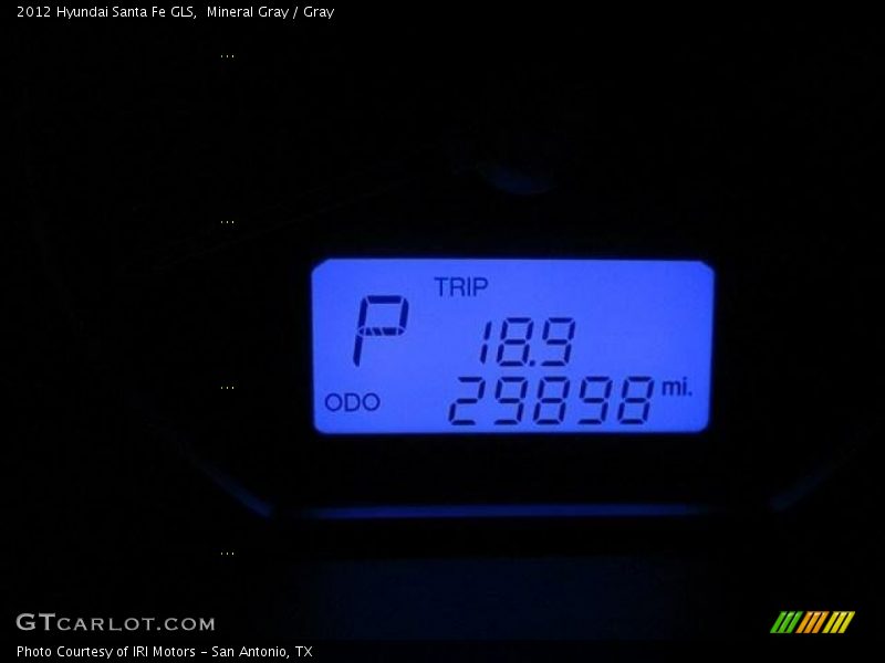 Mineral Gray / Gray 2012 Hyundai Santa Fe GLS