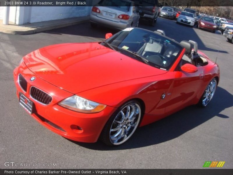 Bright Red / Black 2003 BMW Z4 3.0i Roadster