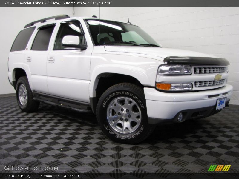 Summit White / Tan/Neutral 2004 Chevrolet Tahoe Z71 4x4