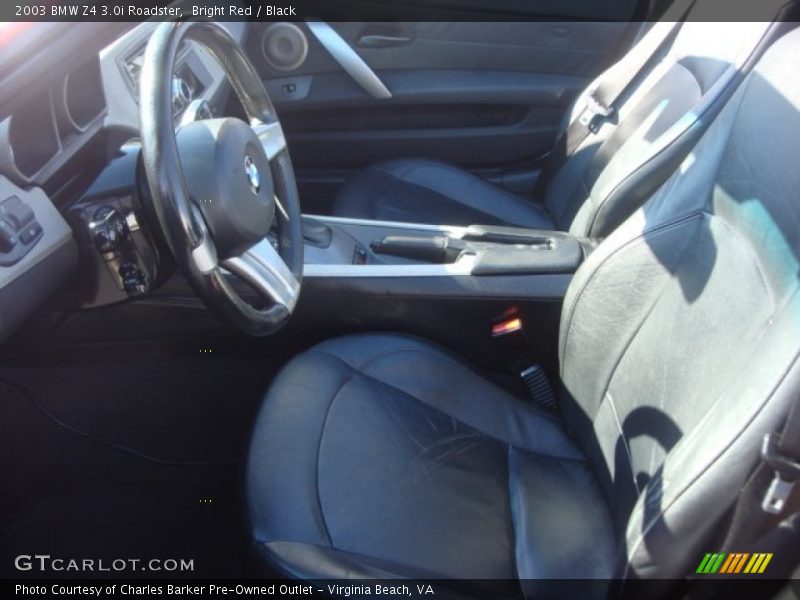 Bright Red / Black 2003 BMW Z4 3.0i Roadster